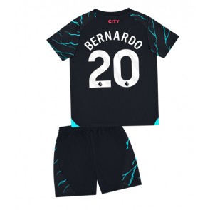 Manchester City Bernardo Silva #20 Koszulka Trzecich Dziecięca 2023-24 Krótki Rękaw (+ Krótkie spodenki)